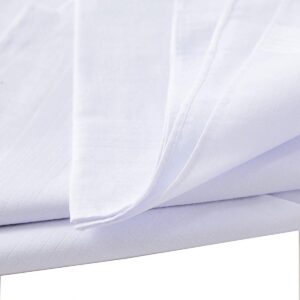 RDS HANKYTEX Men's White Handkerchiefs,100% Soft Cotton Hankie