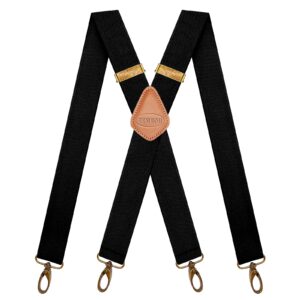 mendeng suspenders for men vintage 4 swivel hook adjustable braces groomsmen