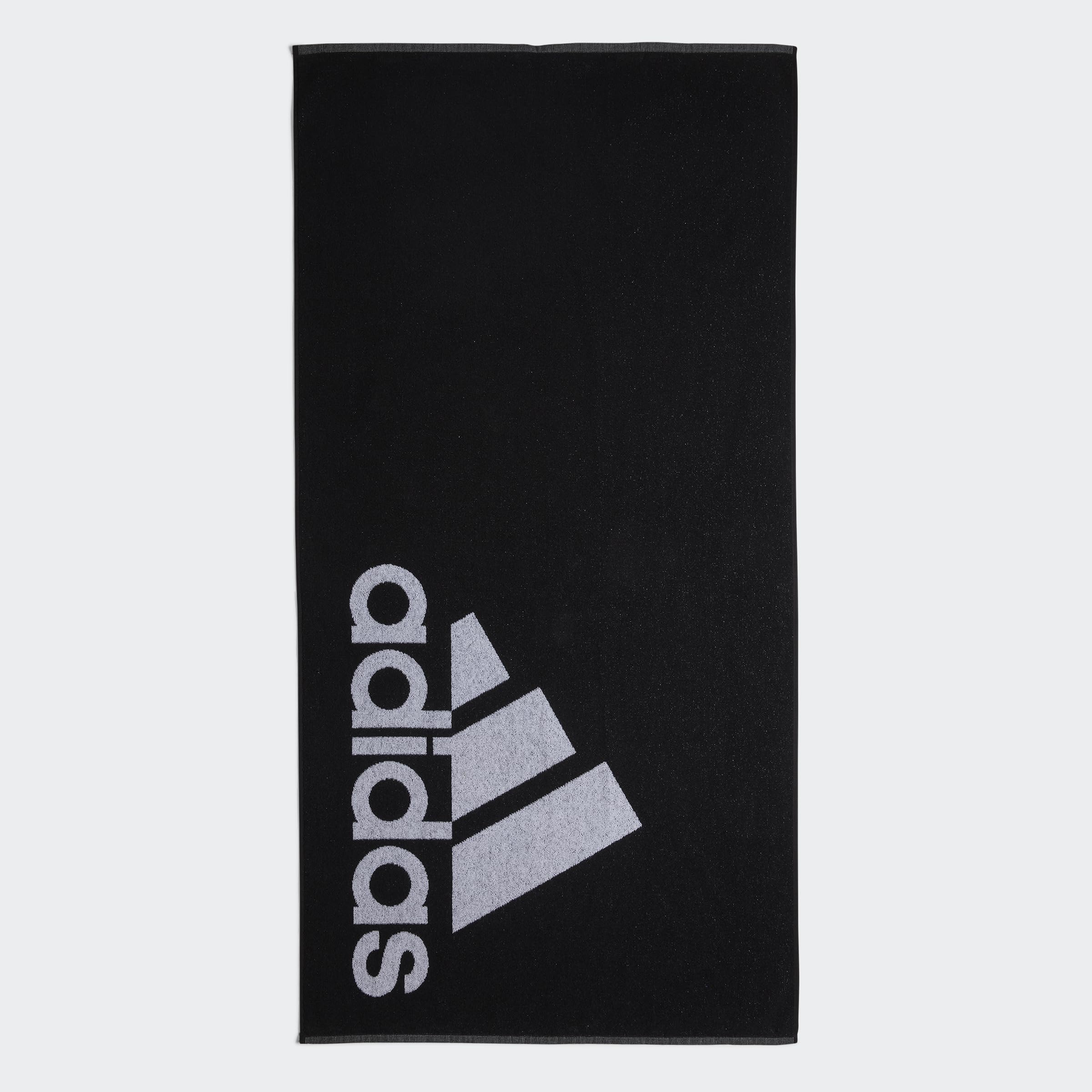 ADIDAS logo swim towel large 70 x 140 cm [black]