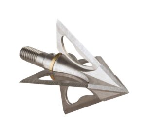 wac em wac'em 4 blade 100 grain broadhead (3-pack) with free strobing fit nock (3 bushings inc)