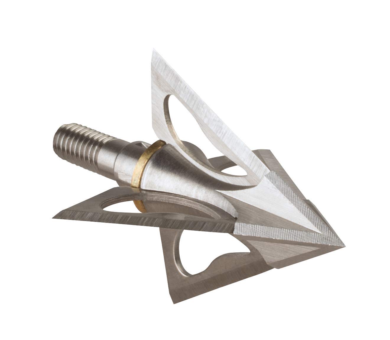 Wac Em Wac'Em 4 Blade 100 Grain Broadhead (3-Pack) with Free Strobing FIT Nock (3 Bushings Inc)