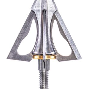 Wac Em Wac'Em 4 Blade 100 Grain Broadhead (3-Pack) with Free Strobing FIT Nock (3 Bushings Inc)