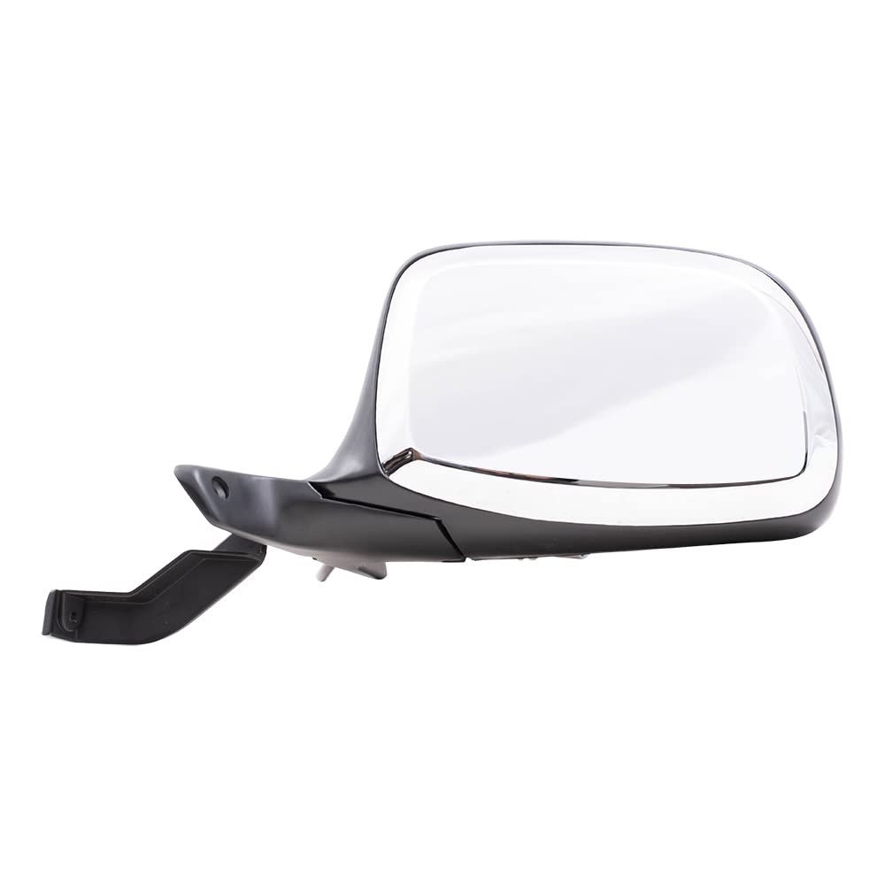 Driver and Passenger Power Side View Mirrors Black & Chrome Replacement for 1992-1996 F150 Pickup Truck F7TZ17682BAA F7TZ17683BAB