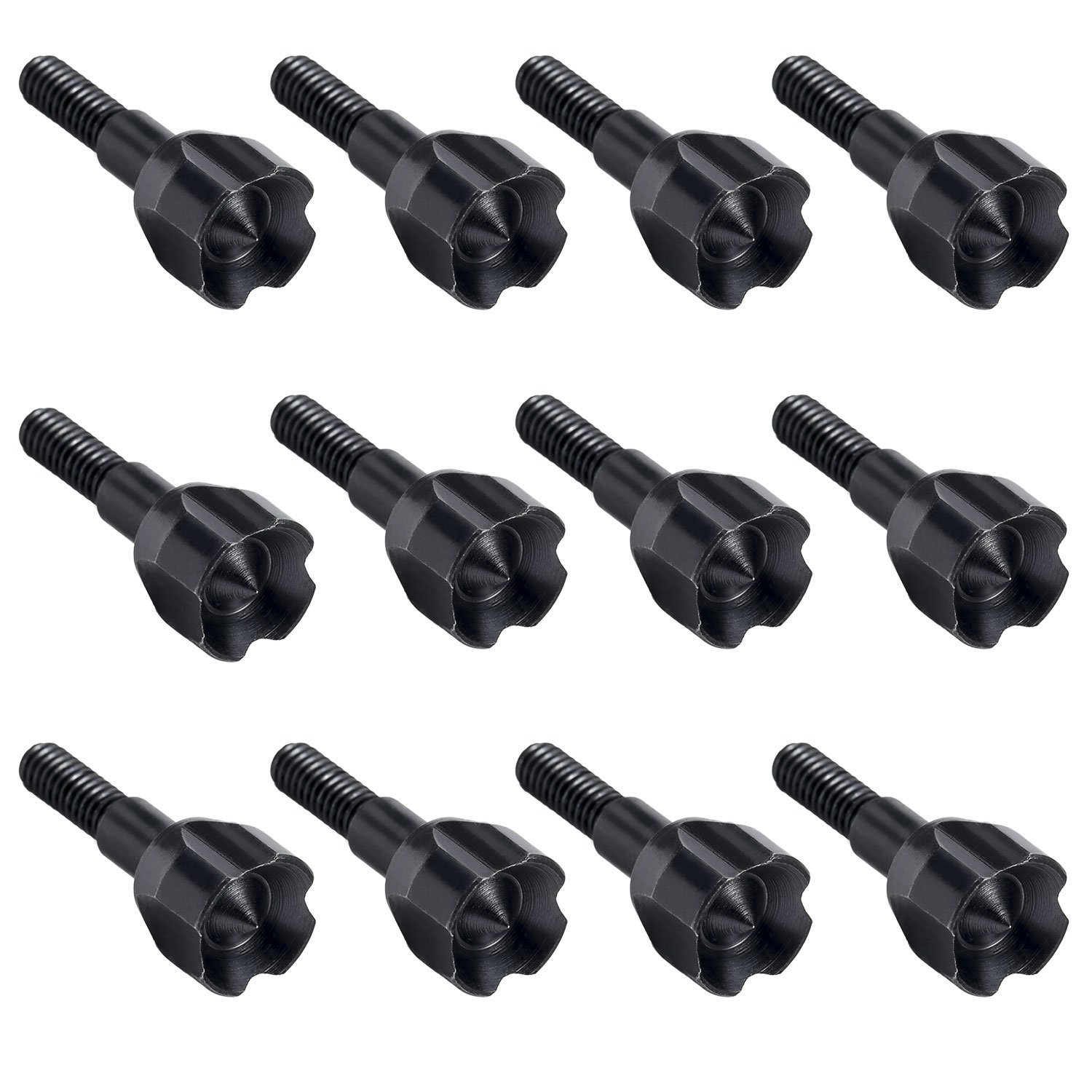 maifield 100 Grain Archery Hunting Small Game Hammer Broadheads Crossbow Compound Bow Arrow Tips (12PK Black Hammer Head)