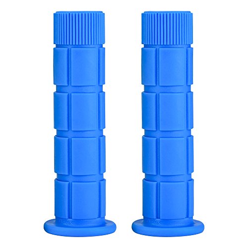 SAPLIZE Bike Handlebar Grips, for Kids Girls Boys Bikes, Balance Bikes, Road Bikes and Scooters, Length 4.9", Blue