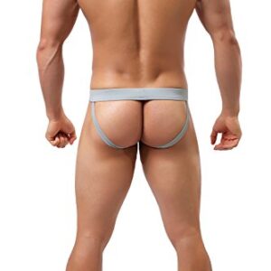 Tyhengta Men's Athletic Supporter Jockstrap Performance Underwear Briefs 1 Pack Large