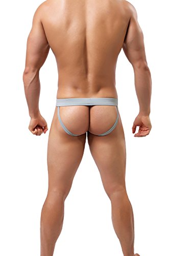 Tyhengta Men's Athletic Supporter Jockstrap Performance Underwear Briefs 1 Pack Large