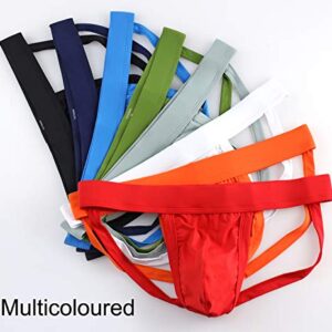 Tyhengta Men's Athletic Supporter Jockstrap Performance Underwear Briefs 1 Pack Large