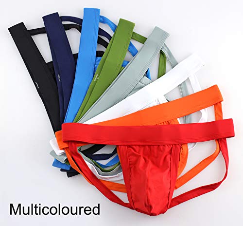 Tyhengta Men's Athletic Supporter Jockstrap Performance Underwear Briefs 1 Pack Large