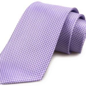 Ctskyte Men's Summer Pattern Ties in French Lavender Business Wedding Party Suit Necktie