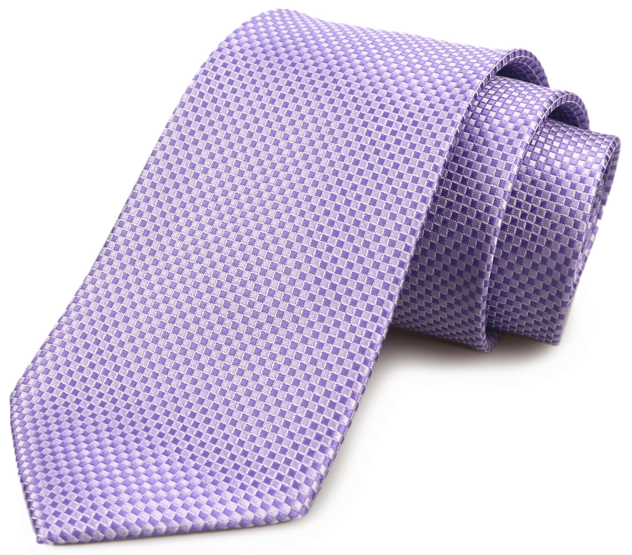 Ctskyte Men's Summer Pattern Ties in French Lavender Business Wedding Party Suit Necktie