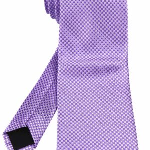 Ctskyte Men's Summer Pattern Ties in French Lavender Business Wedding Party Suit Necktie