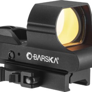 Barska AC13154 1x40 ION Red Dot Reflex Sight Multi Reticle with Mount, Black