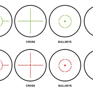 Barska AC13154 1x40 ION Red Dot Reflex Sight Multi Reticle with Mount, Black