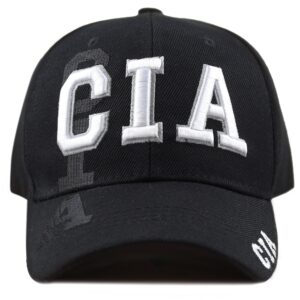 The Hat Depot Law Enforcement Police Officer 3D Embroidered Baseball Cap (CIA)