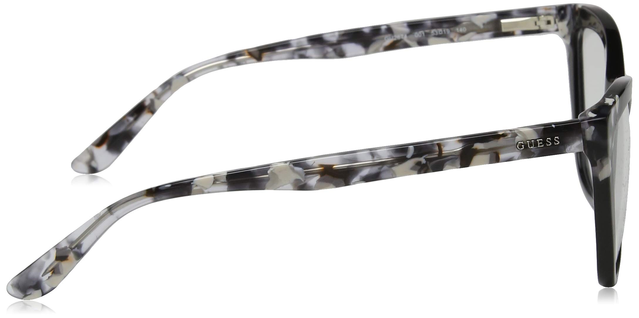 Guess GU2674 Eyeglass Frames - Shiny Black Frame, Shiny Black Lenses, 53 mm Lens GU267453001