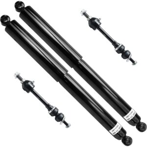 Detroit Axle - 6pc Struts Shocks Kit for 4WD 05-08 Ford F-150, Lincoln Mark LT 2005 2006 2007 2008 Complete 2 Struts with Coil Spring 2 Sway Bars 2 Rear Shock Absorbers Replacement Struts Assembly