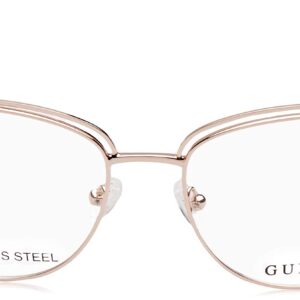 Guess GU2685 Eyeglass Frames - Shiny Rose Gold Frame, Shiny Rose Gold Lenses, 53 mm GU268553028