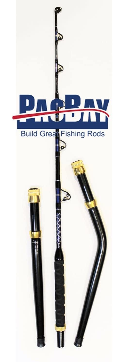 Xcaliber Marine PRO Tournament Series 6' 50-80 lb Saltwater TROLLING Rod Includes Bent and Straight Butt