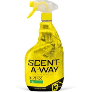 hunters specialties scent-a-way max fresh earth spray | hunting scent eliminator - cover scent for deer hunting - 24 oz