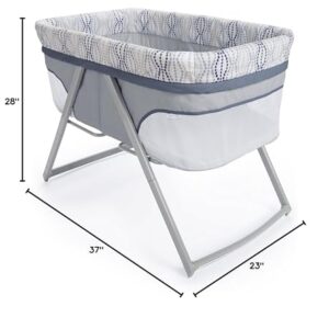 Ingenuity Foldaway Rocking Bassinet - Fletcher - Portable Folding Rocking Bassinet