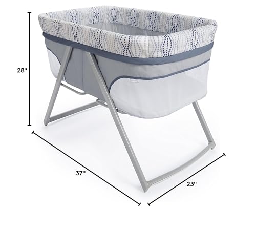 Ingenuity Foldaway Rocking Bassinet - Fletcher - Portable Folding Rocking Bassinet