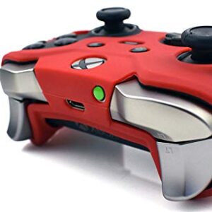 OSTENT Soft Protective Silicone Rubber Skin Case Cover for Xbox One Elite Controller (Red)