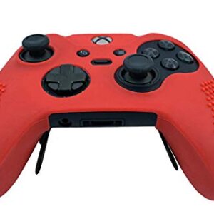 OSTENT Soft Protective Silicone Rubber Skin Case Cover for Xbox One Elite Controller (Red)