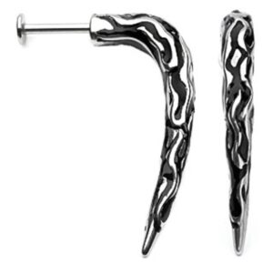 covet jewelry tribal claw labret 316l surgical steel