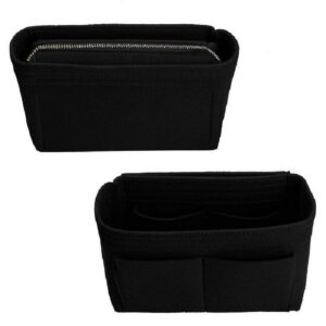 ZTUJO Purse Organizer,Bag Organizer,Insert purse organizer with 2 packs in one set fit NeoNoe Noé Series perfectly (Black)