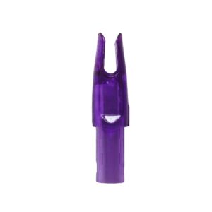 letszhu hunting archery arrows nocks 6.20mm/.244” insert diameter tail for compound recurve bow (50 pack) (transparent purple)