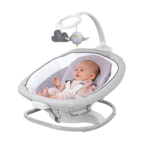 Graco Sense2Soothe 2-in-1 Baby Swing and Portable Rocker with Cry Detection Technology - Sailor