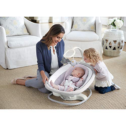 Graco Sense2Soothe 2-in-1 Baby Swing and Portable Rocker with Cry Detection Technology - Sailor