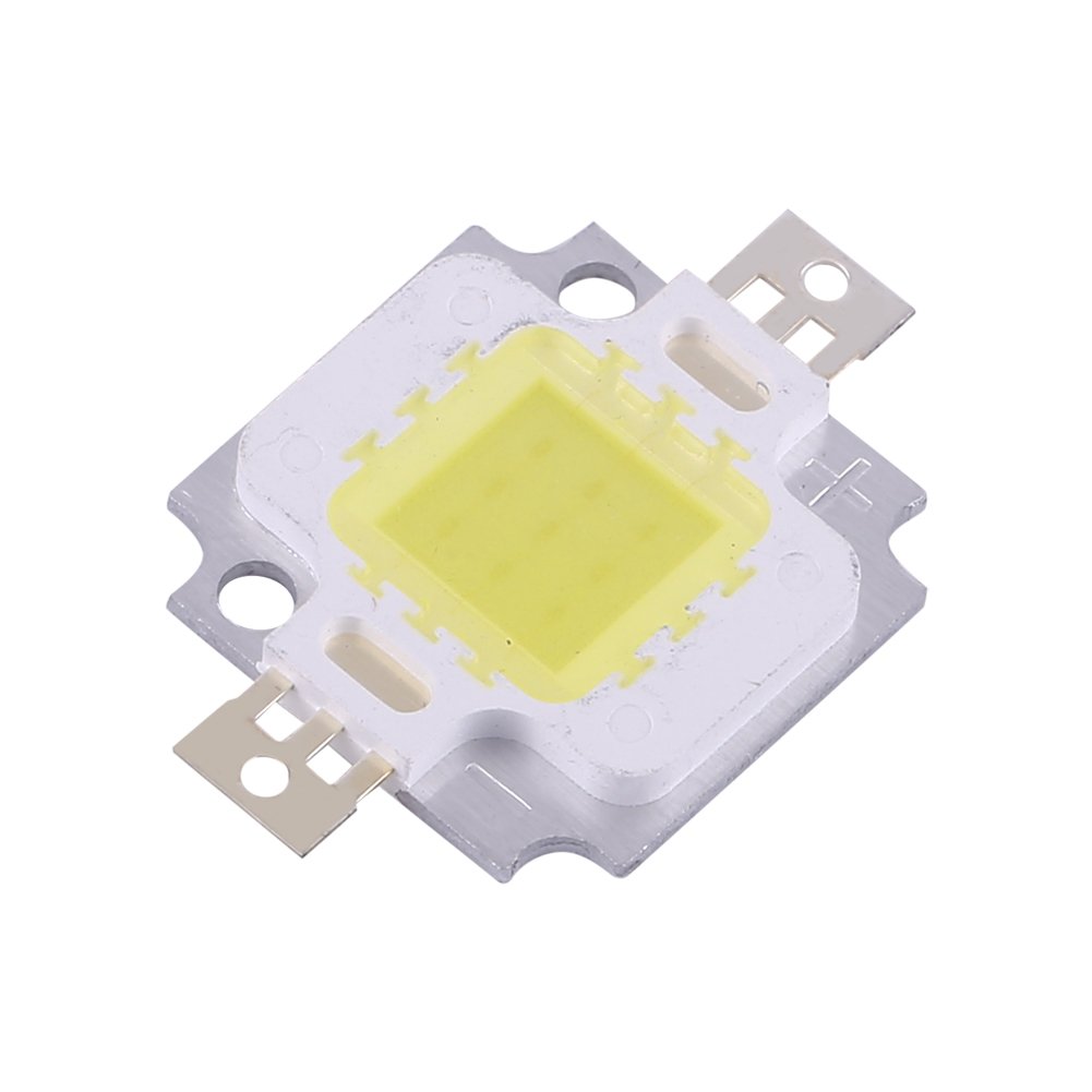 Acogedor 10Pcs 10W LED Cool White SMD Chip COB DC 9-12V for Lamp Flood Light Bulb Replacement (Cool White)