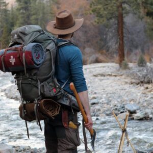 1844 Helko Werk Handmade Waxed Canvas Cowboy Bedroll - Camping Bed Roll with Leather Straps and Zipper - Waterproof Waxed Canvas Portable Bed Outdoor Camping (Bedroll Field Tan) #F8761FT