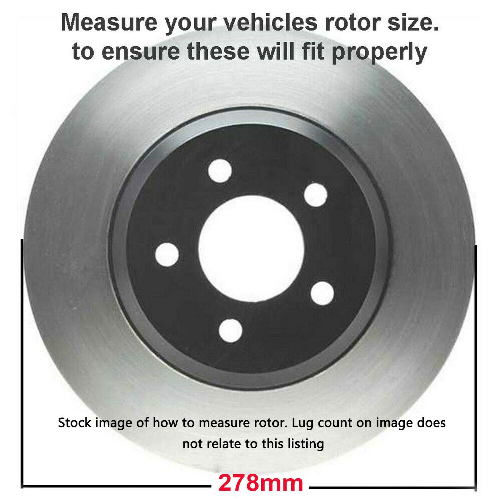 Detroit Axle - Front Brake Kit for Ford Escape Mazda Tribute Mercury Mariner Replacement Disc Brakes Rotors and Ceramic Brake Pads : 10.95" inch Rotors [for Vehicle with Rear Drum Brakes]