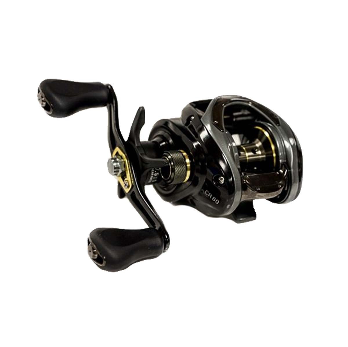 Daiwa, CR80 Casting Reel, 7.5:1 Gear Ratio, 7BB, RB Bearings, 15 lb Max Drag, Right Hand, Black, CR80HS (CR80HS)