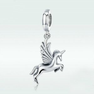 Unicorn Charm 925 Sterling Silver Pet Charm Beads for Fashion Charms Bracelet & Necklace