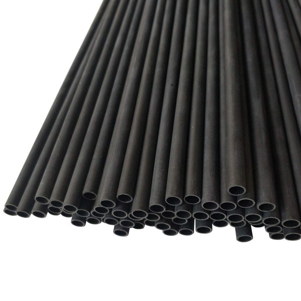 ZSHJGJR 30 Inch Pure Carbon Arrow Shaft 340 400 500 600 Spine Carbon Bare Shaft Tube ID 6.2mm for DIY Archery 6/12/24pcs (Spine 400, 12)