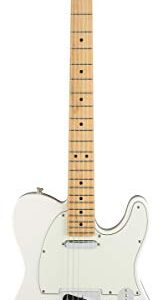 Fender Player Telecaster® - Polar White Bundle with Hard Case, Instrument Cable, Tuner, Strap, Strings, Picks, Capo, Fender Play Online Lessons, and Austin Bazaar Instructional DVD