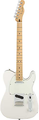 Fender Player Telecaster® - Polar White Bundle with Hard Case, Instrument Cable, Tuner, Strap, Strings, Picks, Capo, Fender Play Online Lessons, and Austin Bazaar Instructional DVD