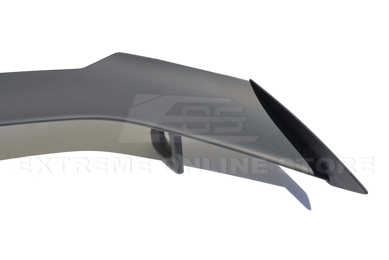 Replacement for 2016-Present Chevrolet Camaro ALL Models | ZL1 1LE Style ABS Plastic Matte Black Rear Trunk Lid Wing Spoiler