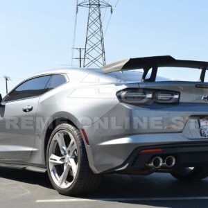 Replacement for 2016-Present Chevrolet Camaro ALL Models | ZL1 1LE Style ABS Plastic Matte Black Rear Trunk Lid Wing Spoiler