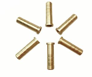 gpp crossbow 22/64" point insert brass inserts for crossbow bolts arrows heads broadheads copper arrow inserts .297/7.6mm,110 gr, 24 pk