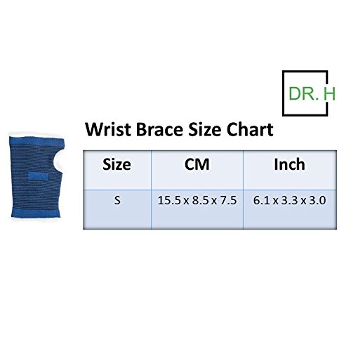 Dr. H Wrist Brace/Wrist Sleeve/Thumb Wrist Brace is Designed to Help Relieve Pain associated with Carrpal Tunnel Syndrome. It is an Ideal Choice to Prevent Stress and Sport Injuries (Small)