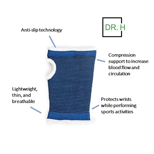 Dr. H Wrist Brace/Wrist Sleeve/Thumb Wrist Brace is Designed to Help Relieve Pain associated with Carrpal Tunnel Syndrome. It is an Ideal Choice to Prevent Stress and Sport Injuries (Small)