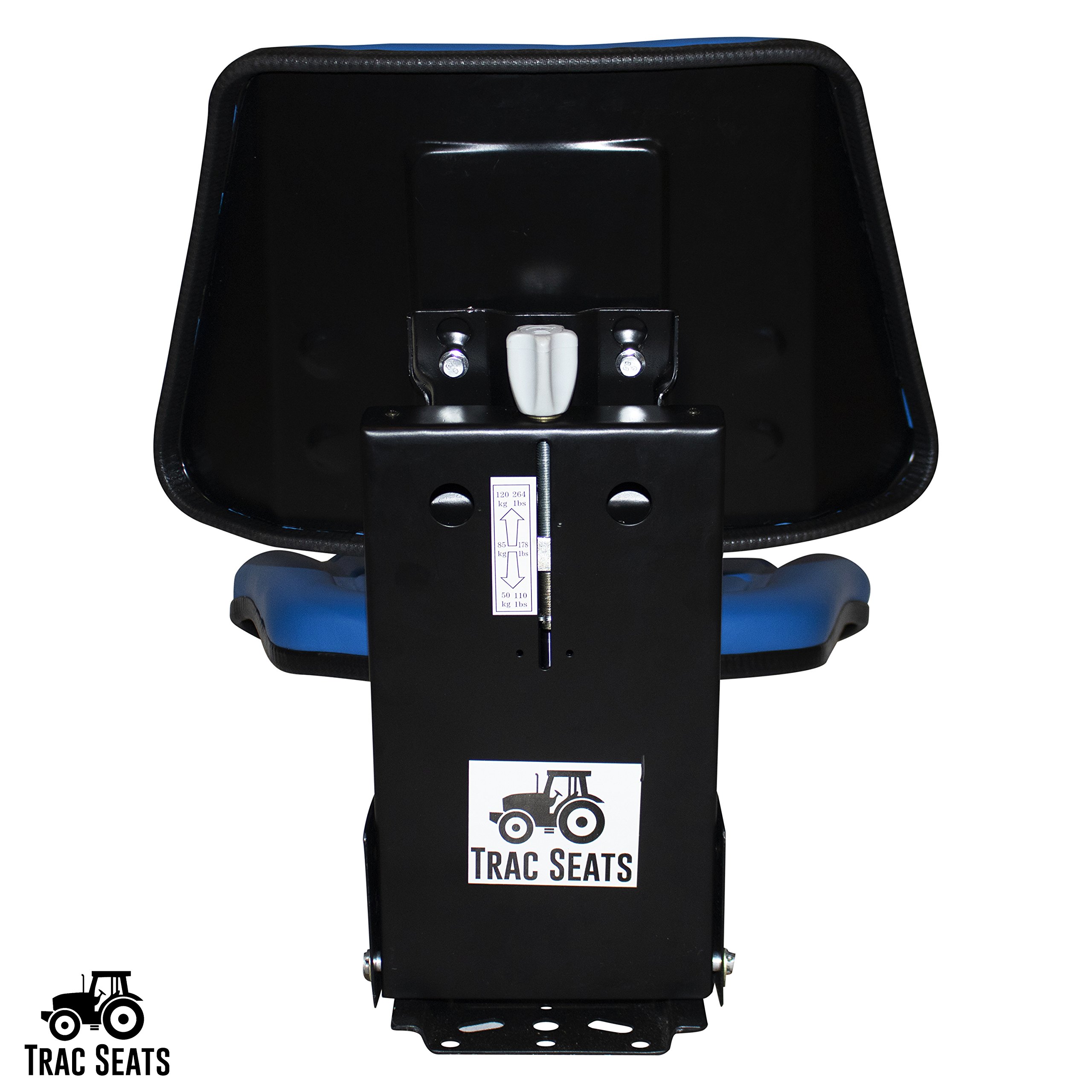 BLUE TRAC SEATS BRAND TRIBACK STYLE UNIVERSAL TRACTOR SUSPENSION SEAT WITH TILT FITS FORD/NEW HOLLAND 3000 3010 3300 3330 3400 3600 3610 (SAME DAY SHIPPING - Delivers in 1-4 Business days)