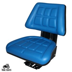 BLUE TRAC SEATS BRAND TRIBACK STYLE UNIVERSAL TRACTOR SUSPENSION SEAT WITH TILT FITS FORD/NEW HOLLAND 3000 3010 3300 3330 3400 3600 3610 (SAME DAY SHIPPING - Delivers in 1-4 Business days)