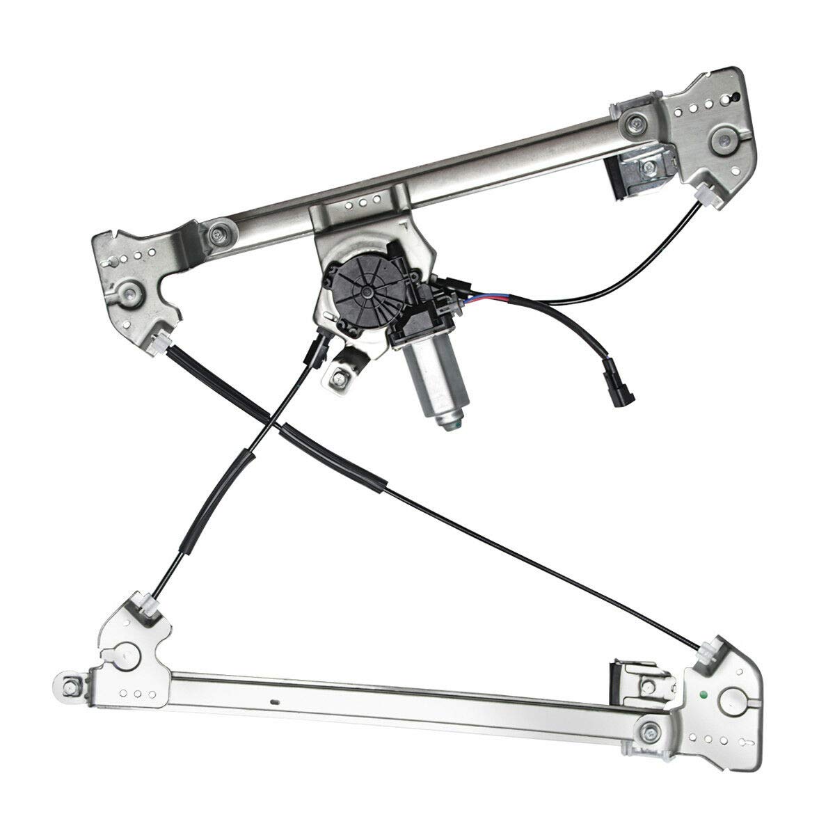 YHTAUTO Front Power Window Regulator Driver Side with 2-Pin Motor Assembly for Ford F-150 2004-2008, Standard/Crew Cab