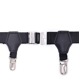 Mens Sock Garters Belt Adjustable 2-pack Sturdy Clip Suspenders